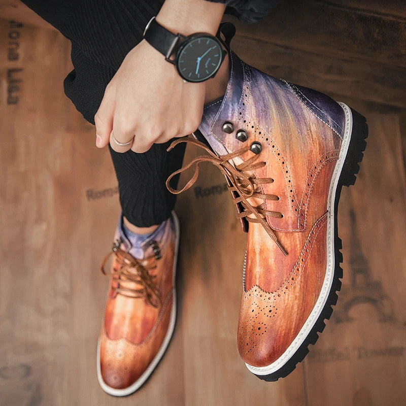 Northfield Brogue Lace Boots