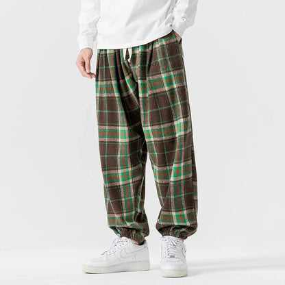 Harlow Retro Plaid Joggers