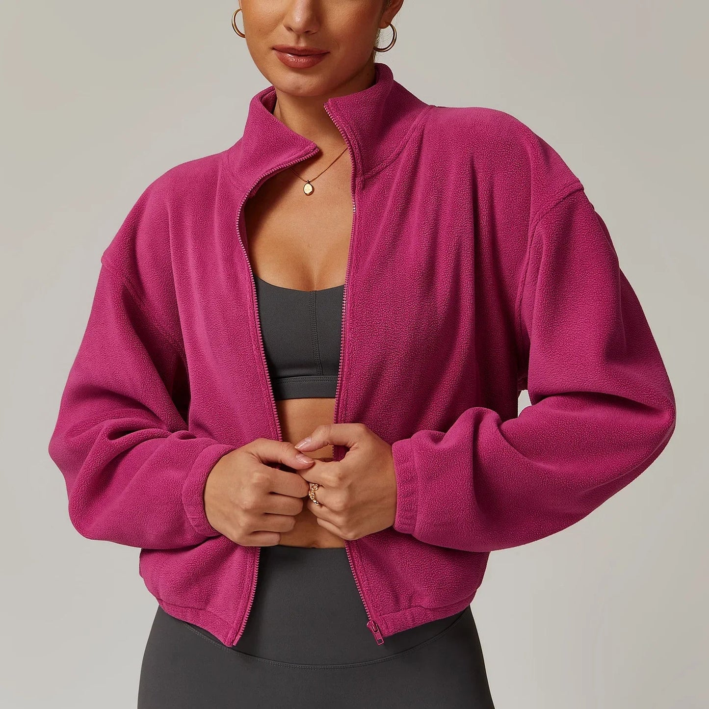 Monterey Cropped Fleece Sweater