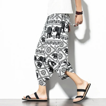 Indigo Cropped Pants