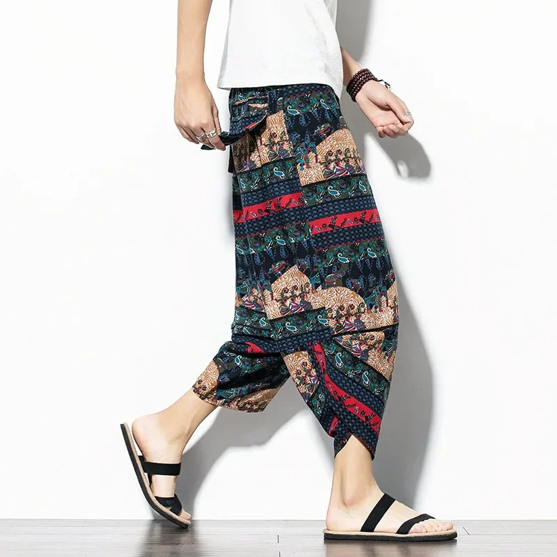 Indigo Cropped Pants