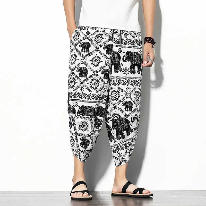 Indigo Cropped Pants