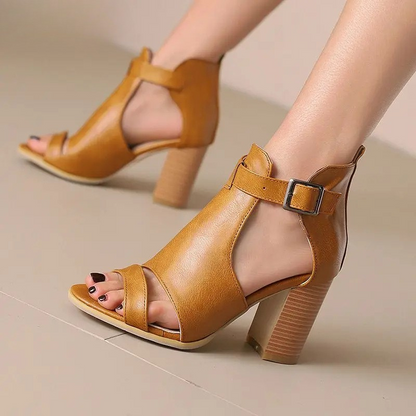 Vera Open Toe Heels