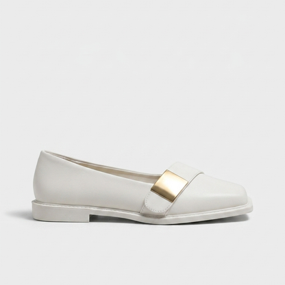 Laurel Square-Toe Loafers