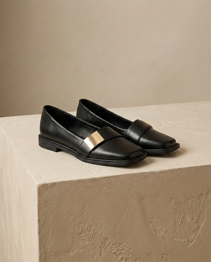 Laurel Square-Toe Loafers