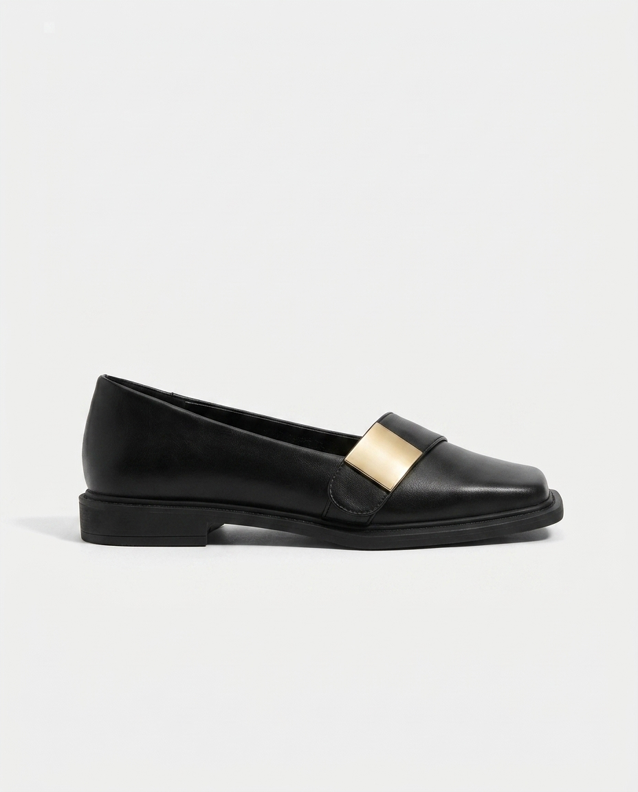 Laurel Square-Toe Loafers