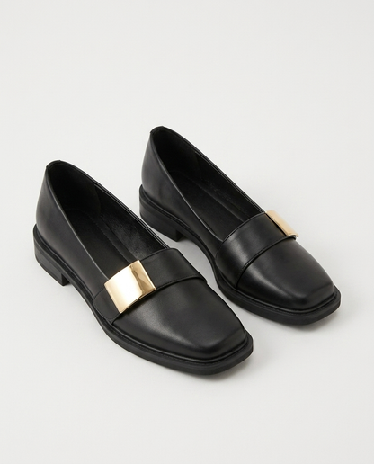 Laurel Square-Toe Loafers