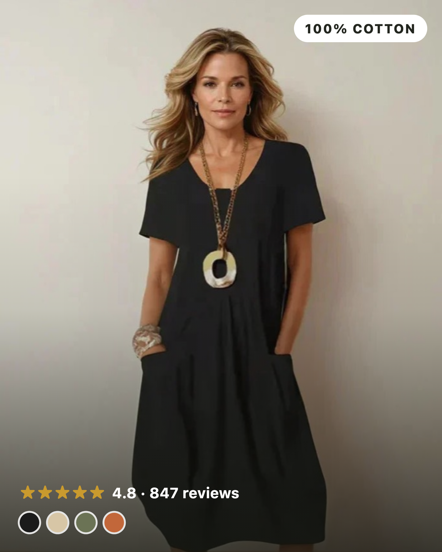 Bayside Cotton Pocket Dress
