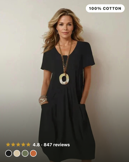 Bayside Cotton Pocket Dress