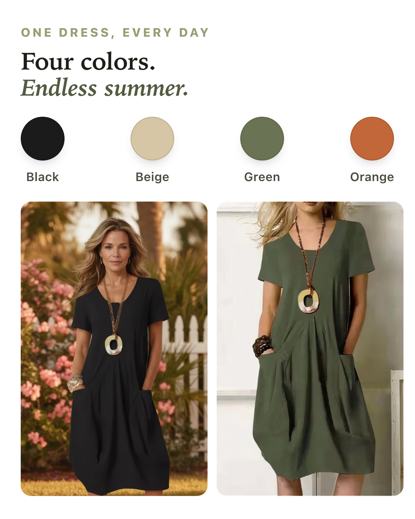 Bayside Cotton Pocket Dress