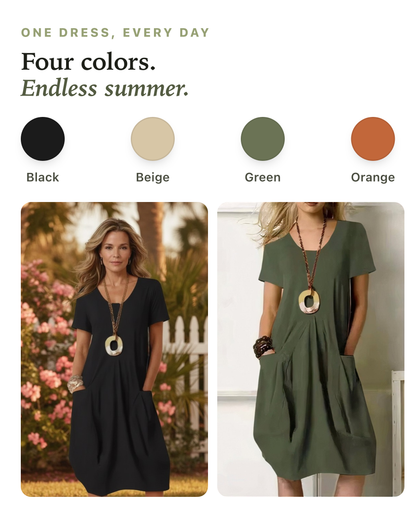 Bayside Cotton Pocket Dress